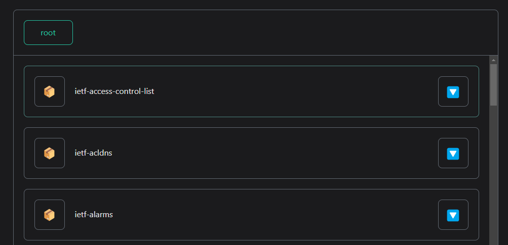 Yang Tree Viewer component screenshot